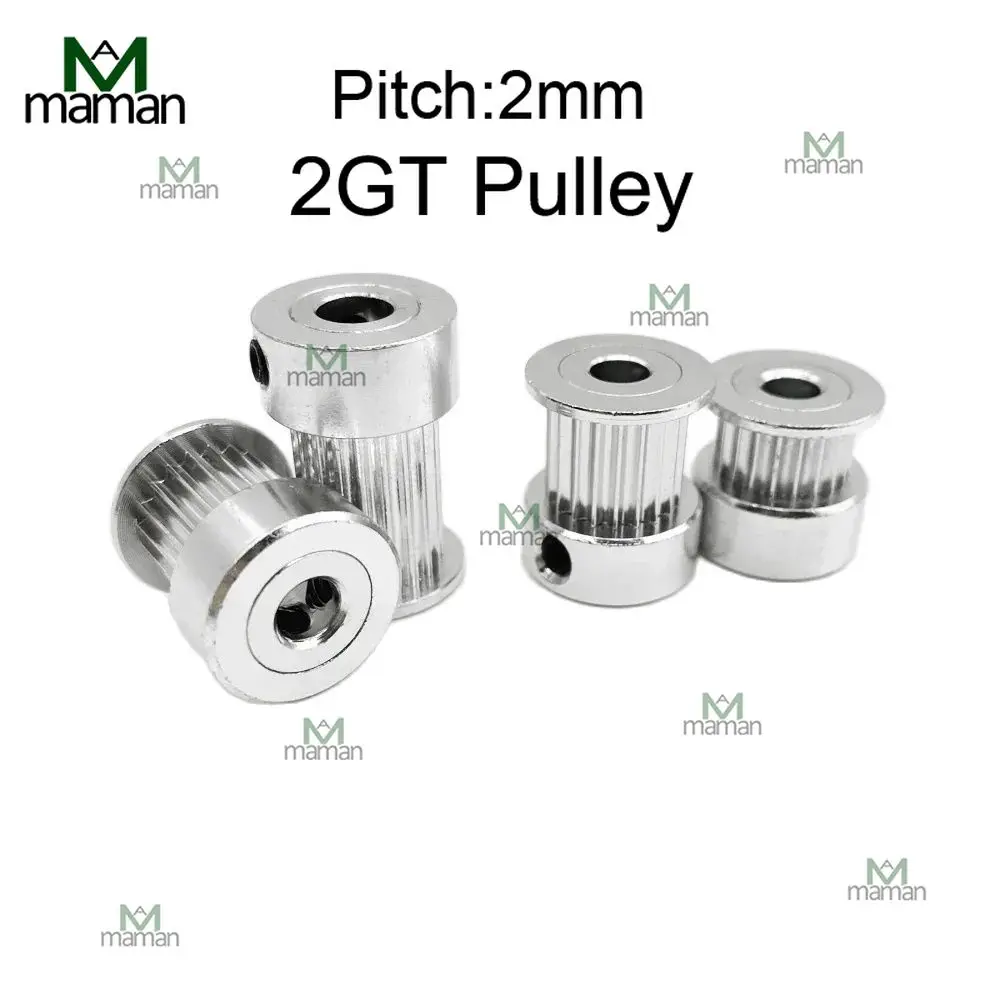 Timing Belt Pulley 2GT 20T 30T 32T 36T 40T 48T 60T 80 Teeth Bore 5/6/8mm Belt Width 6/10mm 3D Printer
