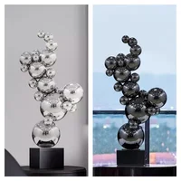 Ball Combination of Living Room, Large Floor, Entrance Cabinet, next to High-end TV Cabinet, Model Room Decoration 1