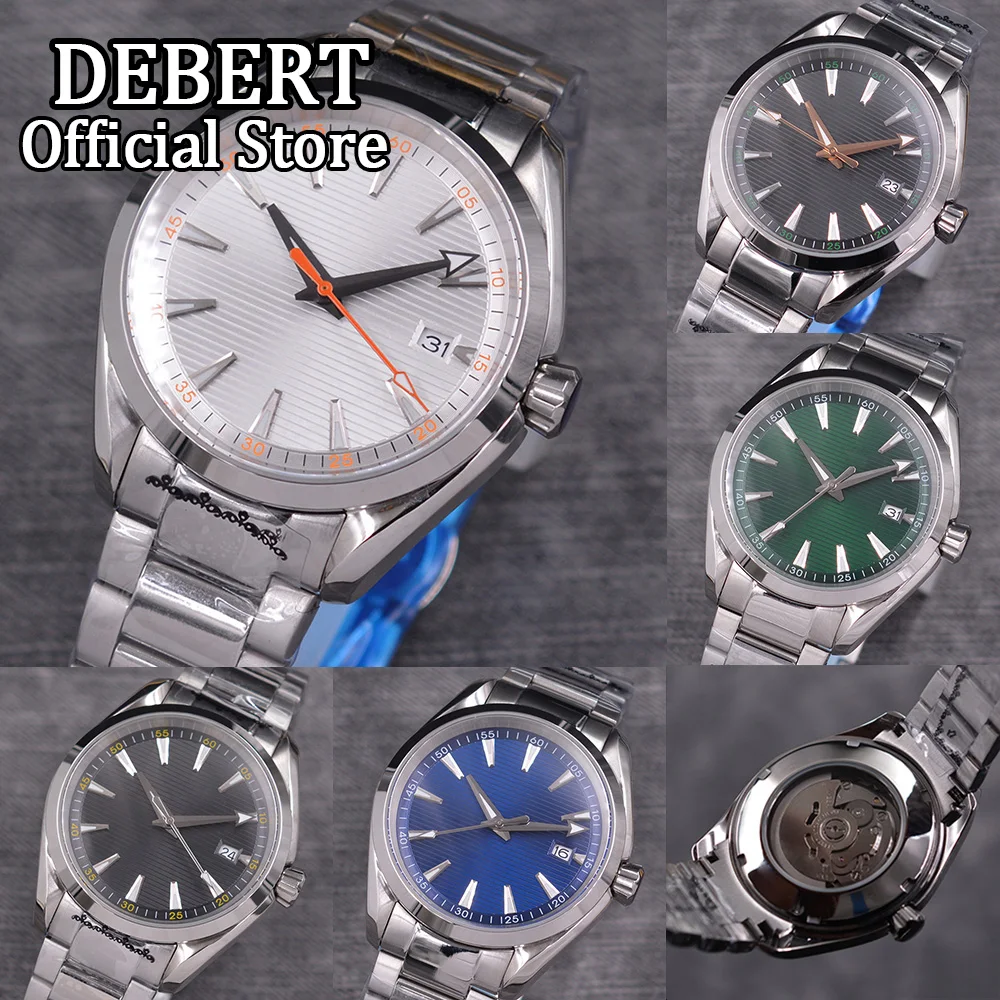 

2022 New DEBERT Brand Mens Automatic Machine Watches NH35 Movement Sapphire Stainless Steel case Luxury Custom logo Reloj Hombre