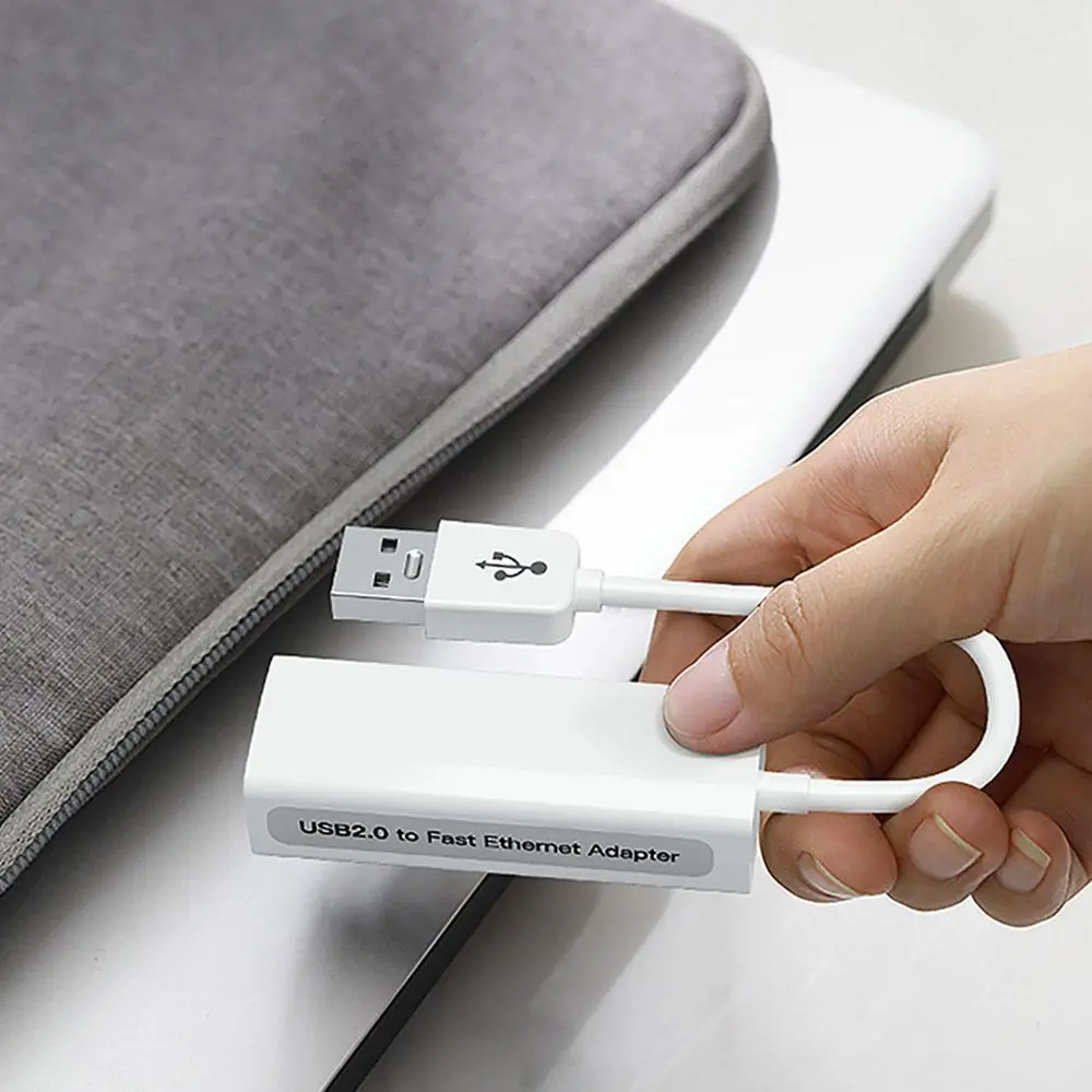 For Windows 10 USB 2.0 to RJ45 Computer Peripherals Ethernet Network Adapter USB Hubs Type-C to RJ45 Network Cable Converter 2