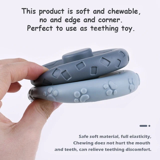 Soft Building Blocks Silicone Stacking Blocks Baby Toy Round Shape Silicone Construction Toy Rubber Teethers Montessori Toy 3