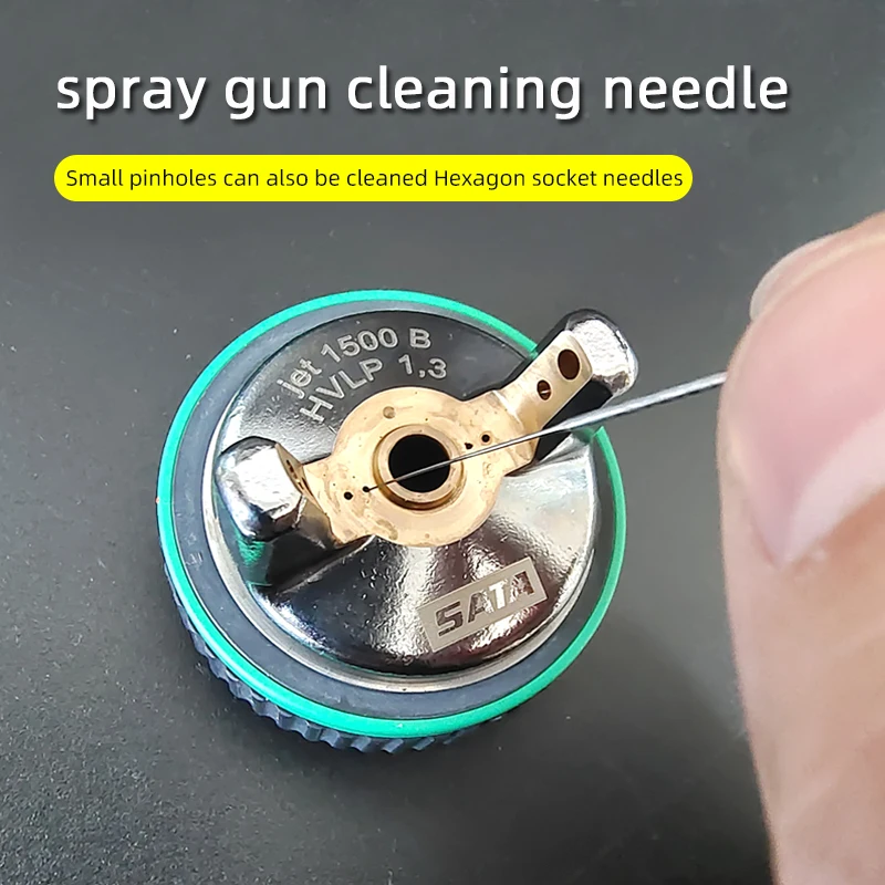 

Spray Gun Cleaning Needle Paint Spray Gun Small Atomizing Hole Cleaning Residue Dirt Tool