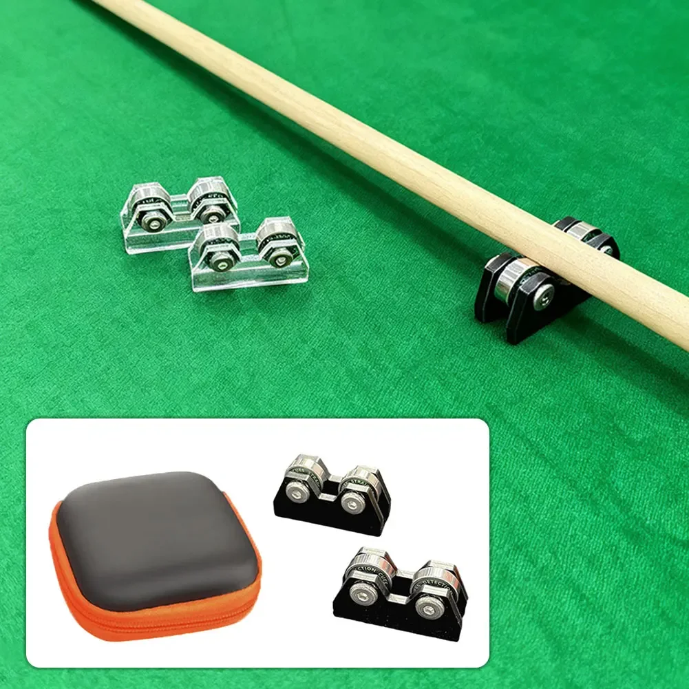 2Pcs Pool Billiard Straightness Checker Maintenance Repair Parts Portable Checking Tool for Club Bar Home Billiard Accessories