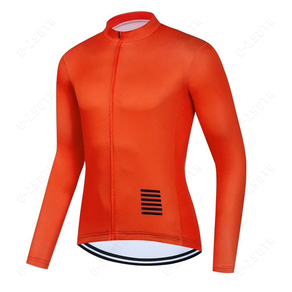 Men Cycling Jerseys White Long Sleeves Autumn Cycling Clothing MTB Pro Team Bike Shirts Bicycle Clothes 6