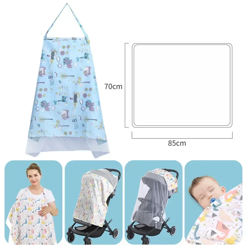 Multifunction Mother Outing Breastfeeding Cover Cotton Baby Feeding Nursing Shawl Adjustable Privacy Apron Stroller Blanket
