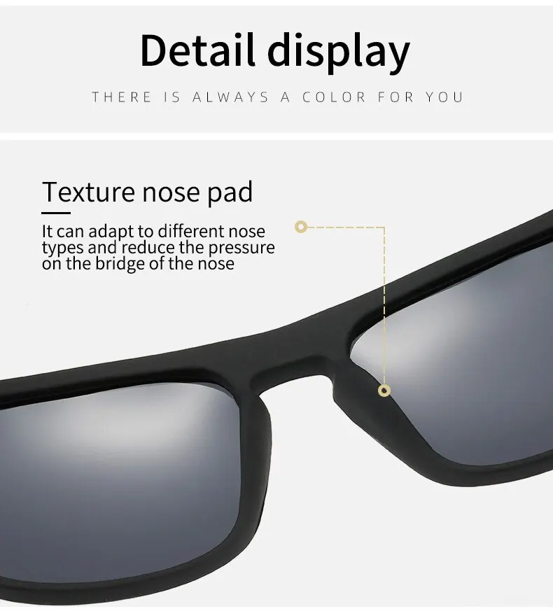 Anti Ultraviolet Glasses D731 Outdoor Polarized Sunglasses Mens Sports Driving Box Sun Glasses for Women_voghion.com