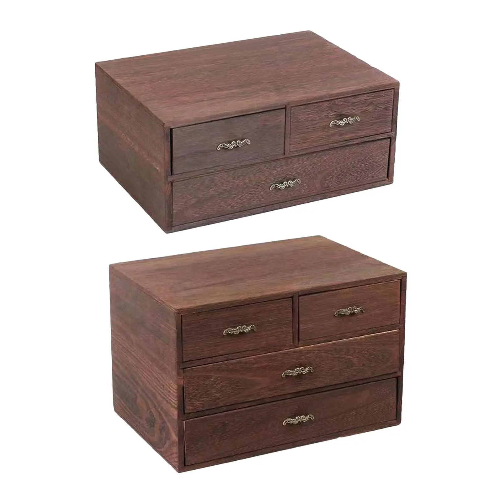 Wooden Box Keepsake Storage Boxes Jewelry Drawer Organizer Case Gift