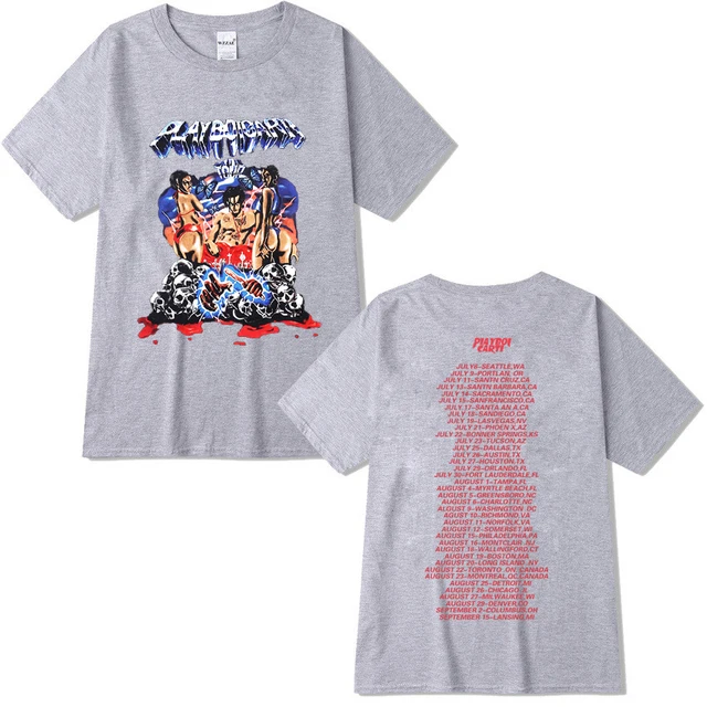 2022 T Shirts Rap Playboi Carti European American Cotton TShirt 5