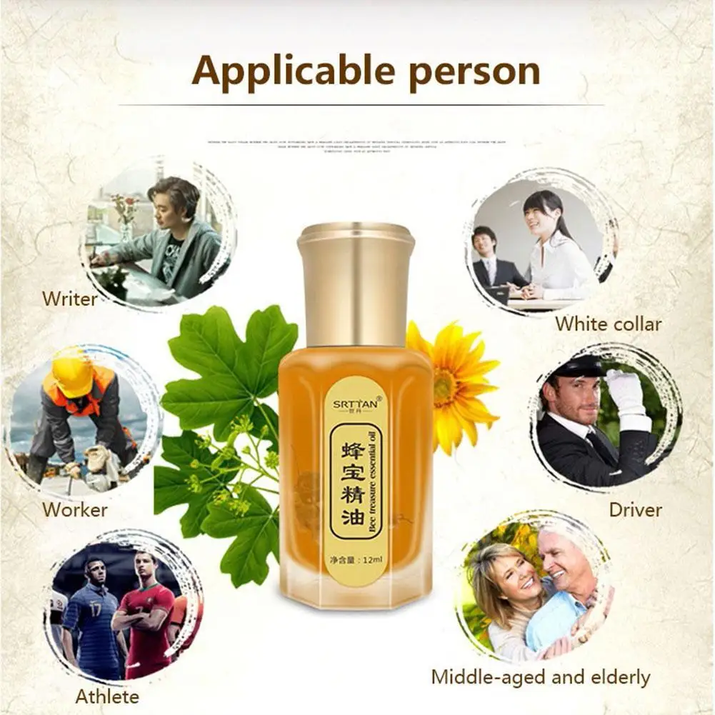 Pain Relief Cream 12ml Chinese Medicine Bee Oil Back Pain Backache Health Care For Joints Pain Waist Foot Relax