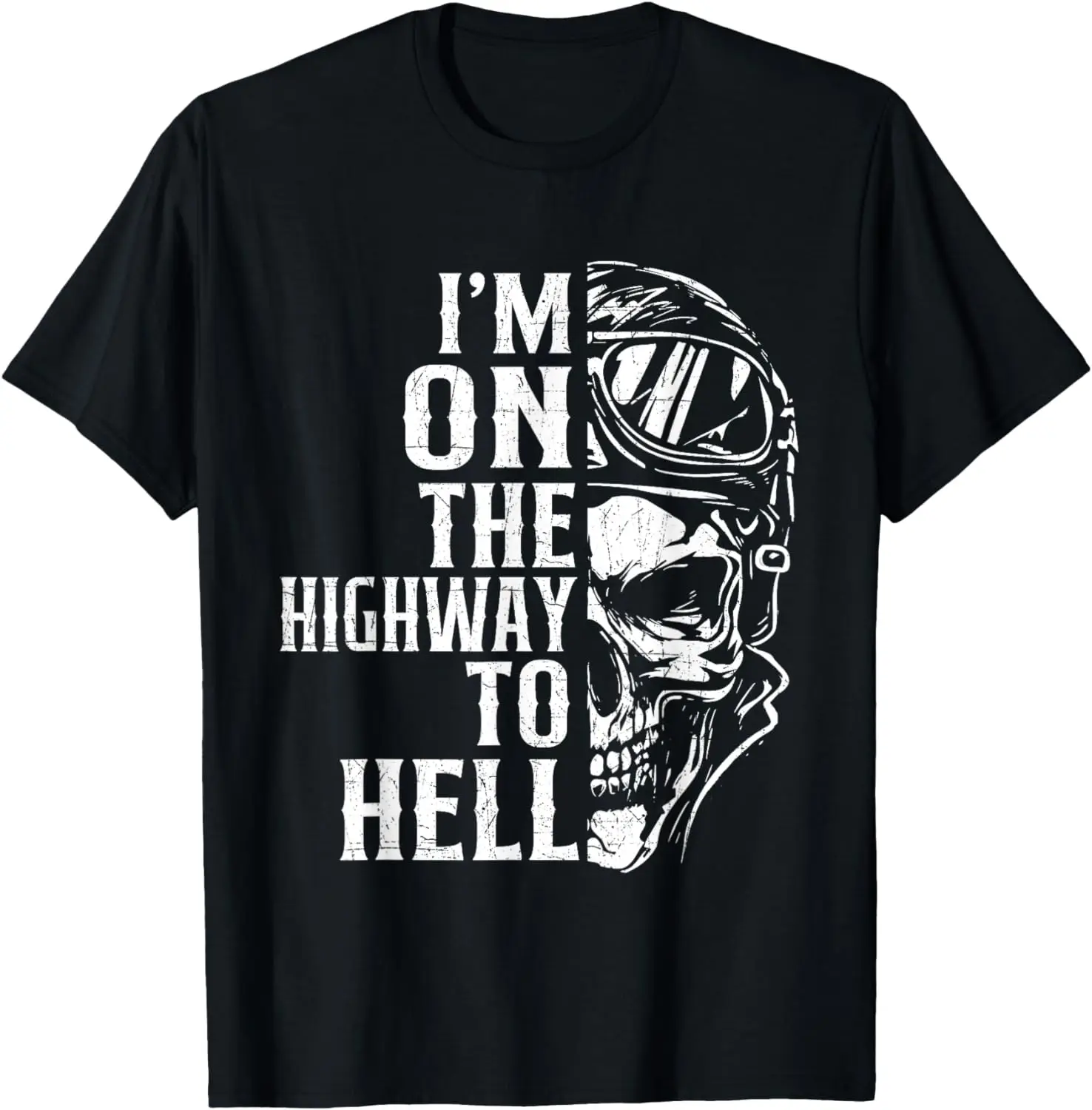 

I'm On The Highway To Hell - Biker Motorcycle Motorcycling T-Shirt