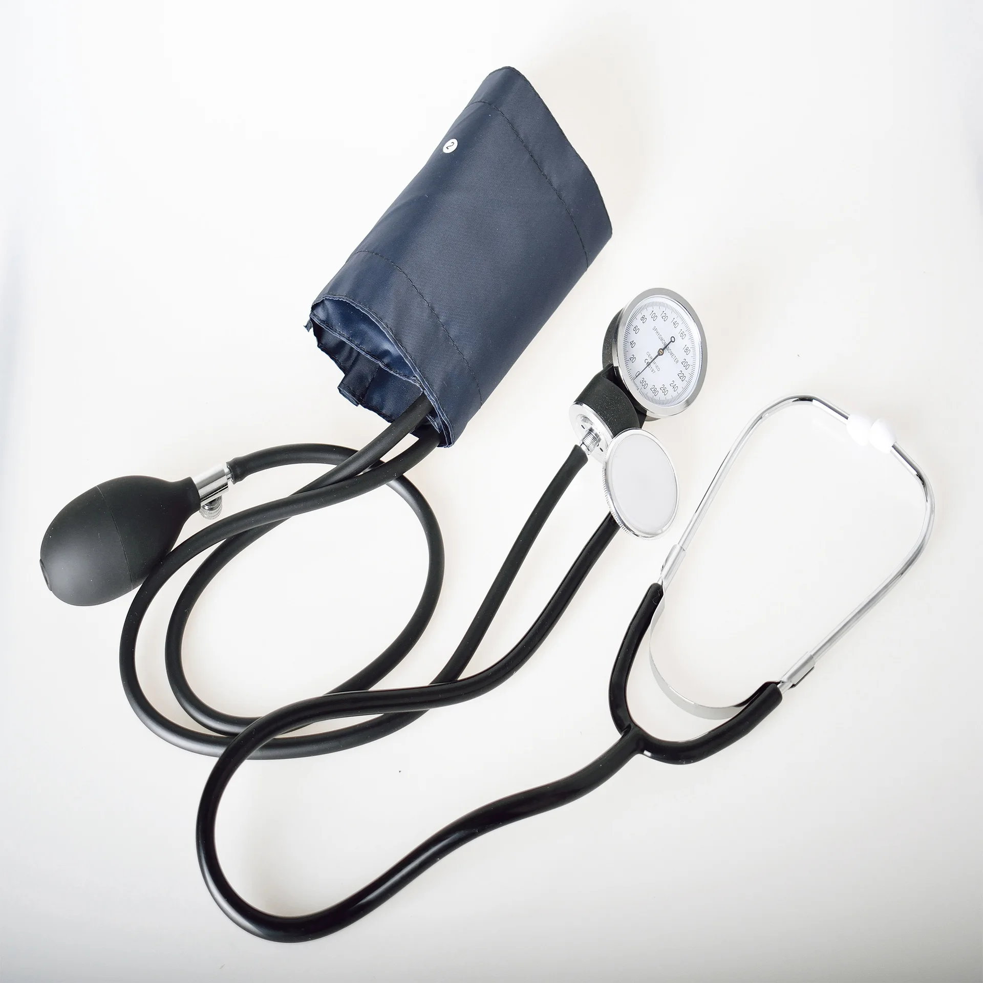 Manual Blood Pressure Monitor Arm Type Blood Pressure Monitor Mechanical Non Liquid With Stethoscope