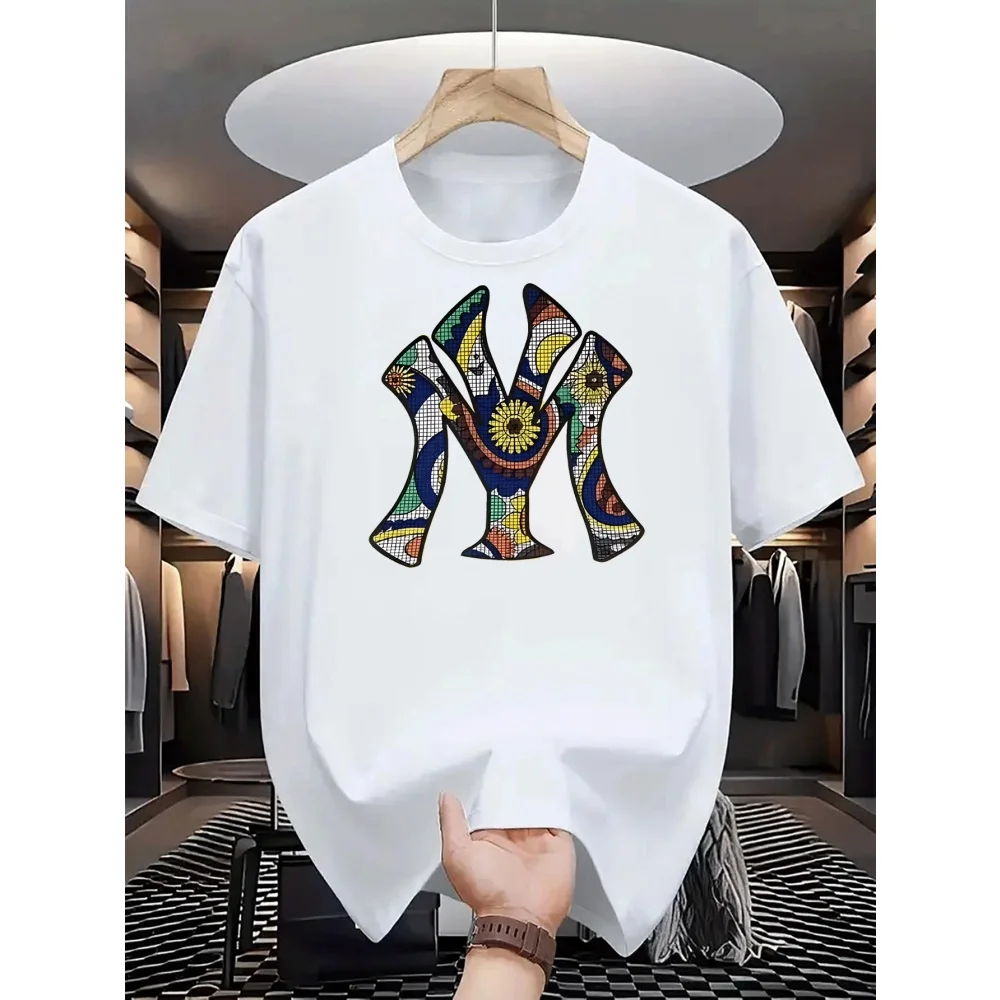 Men's Casual Crew Neck Graphic T-Shirts - Summer Essentials with Fashionable Prints