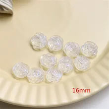  Wholesale 100pcs/lot glitter AB color cartoon flower/Butterfly/bow shape resin straight hole beads diy jewelry earring accessory 