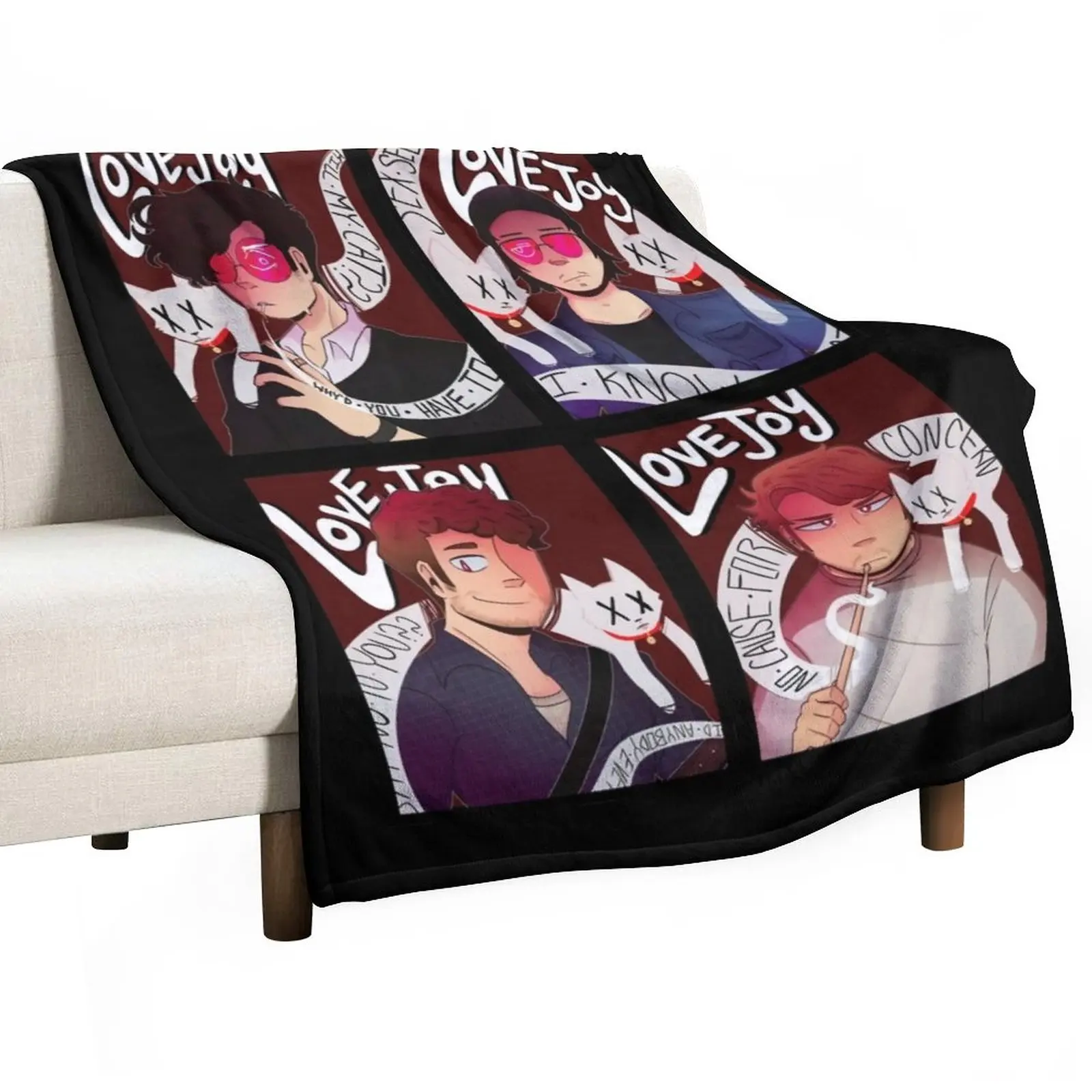 

Lovejoy band Throw Blanket Flannels christmas decoration For Sofa Thin Blankets