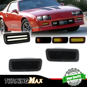 Auto LED Dinamico Ambra Paraurti Anteriore Indicatori di direzione Luci Bianche DRL Luci di Guida/Park Per Chevrolet Chevy Camaro 1985-1992 12V
