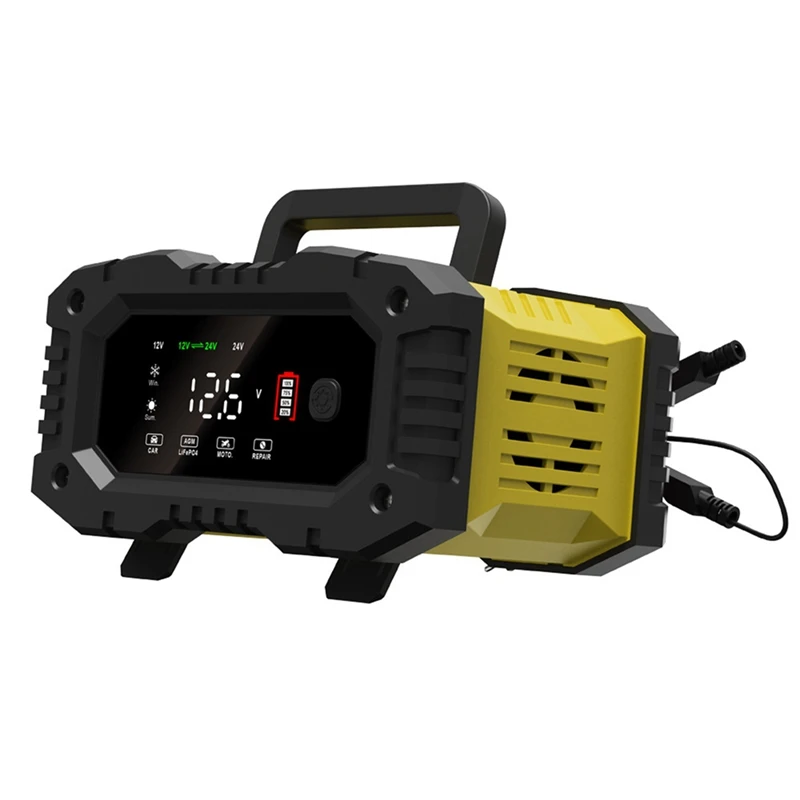 

12V24V Fully Automatic Smart Charger 10A High Power Portable Car Motorcycle Battery Charger For Battery Charging