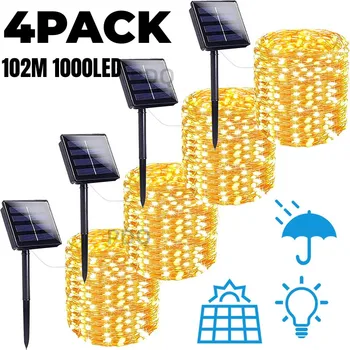 LED Solar String Light Outdoor Garden Fairy Lights Led Twinkle Waterproof Lamp for Christmas Party Decor 7m/12m/22m/32m/52m/102m 1
