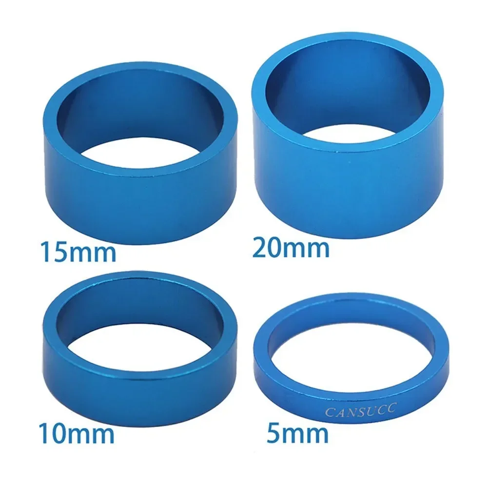 Fork Headset Spacer Front Headset Spacer Stem 1 Set Aluminum Alloy Bicycle Bike Black/Red/Blue/Silver/Gold 34mm