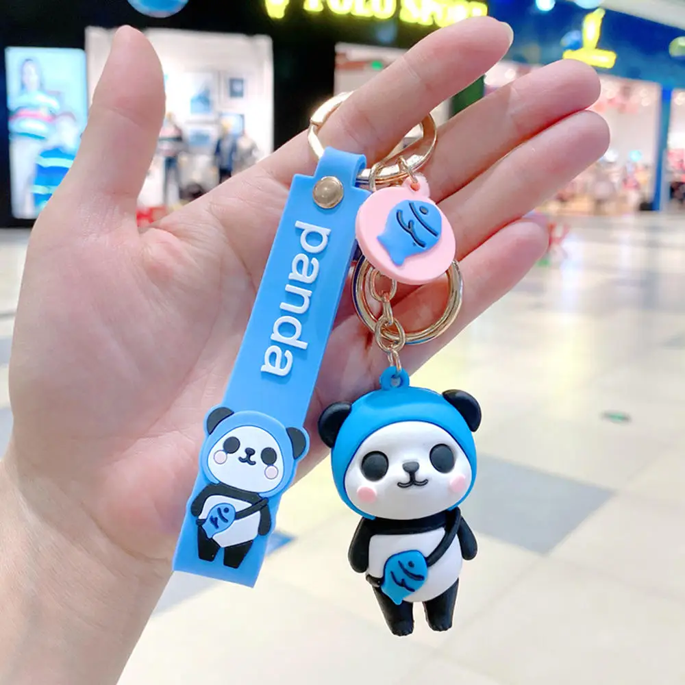 Creative Silicone Animal Cow Keychains Schoolbag Handbag Pendant Car Key Chain Personality Cute Keychain Accessories Men Women