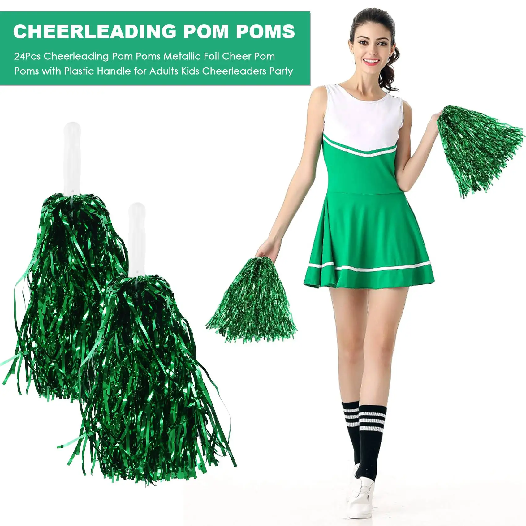A69P-24Pcs ġ�� ���� Pom Poms �ݼ� ȣ�� ġ�� ���� Pom Poms ���ο� �ö�ƽ ������ ��� ġ�� ���� ��Ƽ