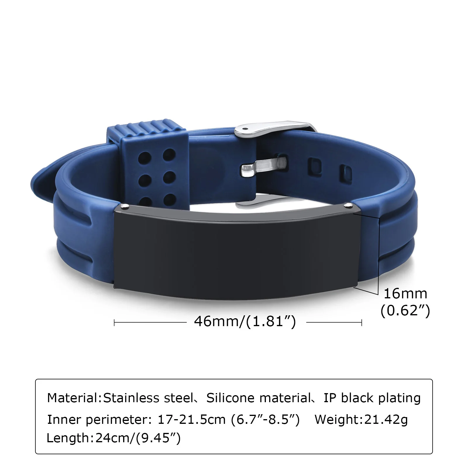 VNOX cinturino per orologio maschile Bracciale link Italia