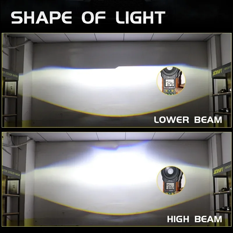 

High Power 62W Bi LED Projector Lenses for Car and Motorcycle Headlight Conversion