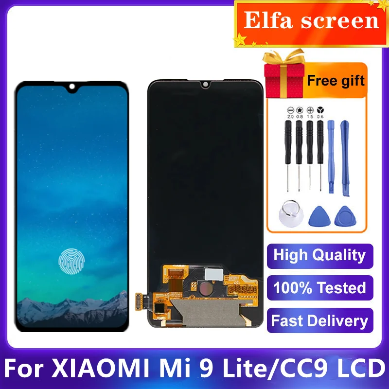 

6.39 inch MiCC9 LCD For Xiaomi Mi 9 lite LCD Display Touch Screen Digitizer Assembly Parts For Xiaomi Mi CC9 Lcd