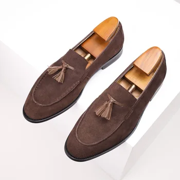 LIHUAMAO Footwear Leather penny loafers slip on casual shoes work shoes Men leisure Shoes Outdoor footwear Walking Shoes - Image 3