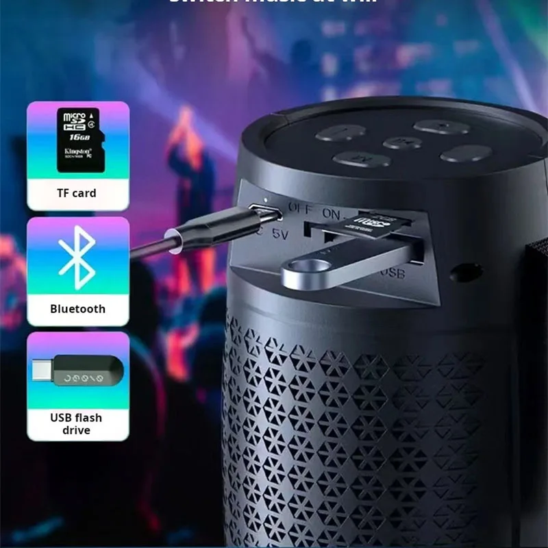 XIAOMI Portable Bluetooth Wireless Mini Speaker Support USB Disk TF Card Wireless Loudspeaker Box Home Karaoke Colour Light