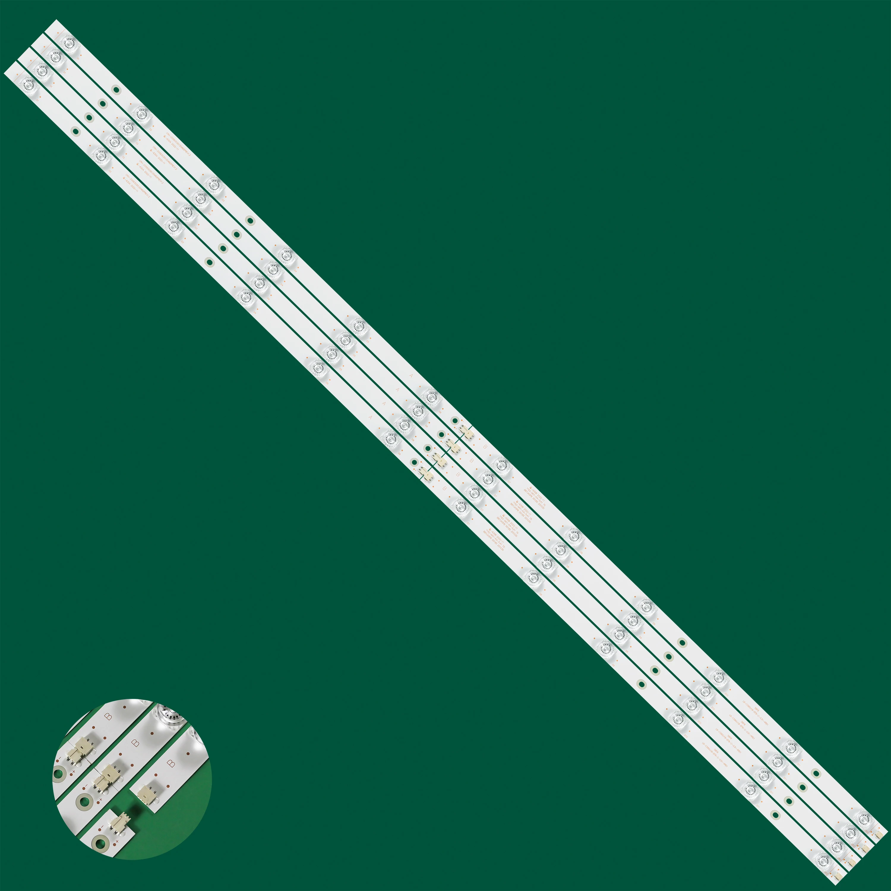 Tiras de Retroiluminação Led para Chiq U58g5500 U58g7n Sl581mu 58d2p 58f8 58dp600 Lb-c580u18-ef8-c-g01 12led