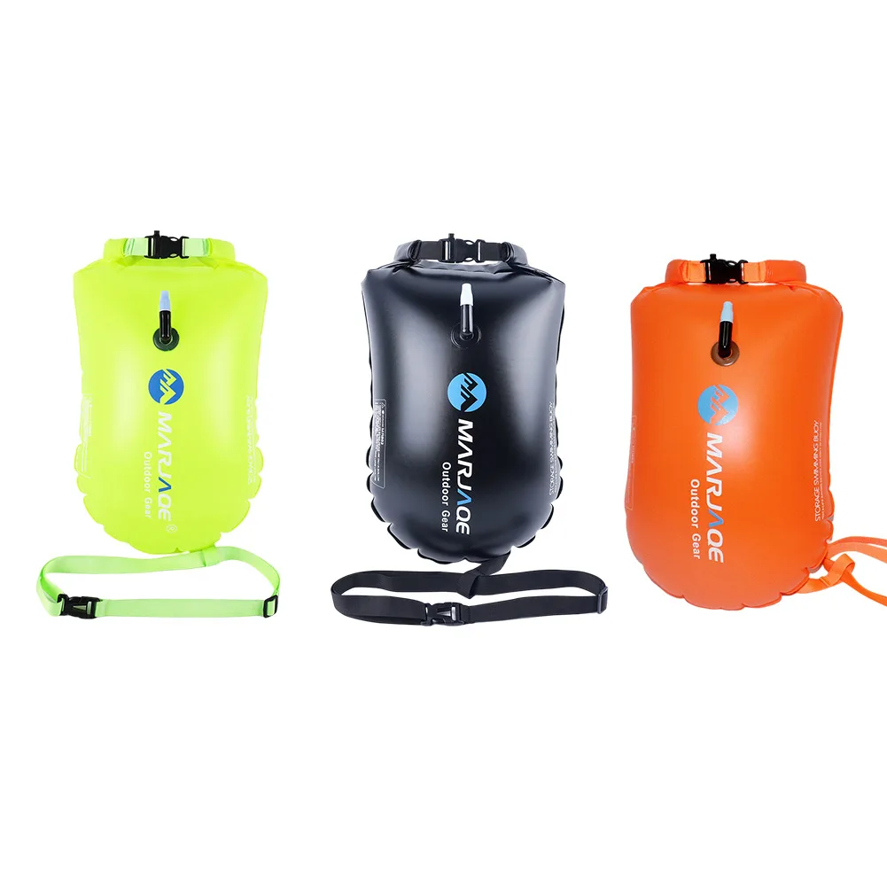 20L Outdoor Sports Bag PVC Inflatable Water Floating Bag with Belt 12KG Buoyancy Lightweight for Boating Kayaking