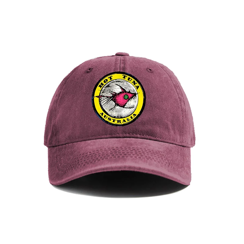 Hot Tuna Surf Baseball Cap Distressed Hats Cap Men Retro Outdoor Summer Adjustable Surfer Beach Hat
