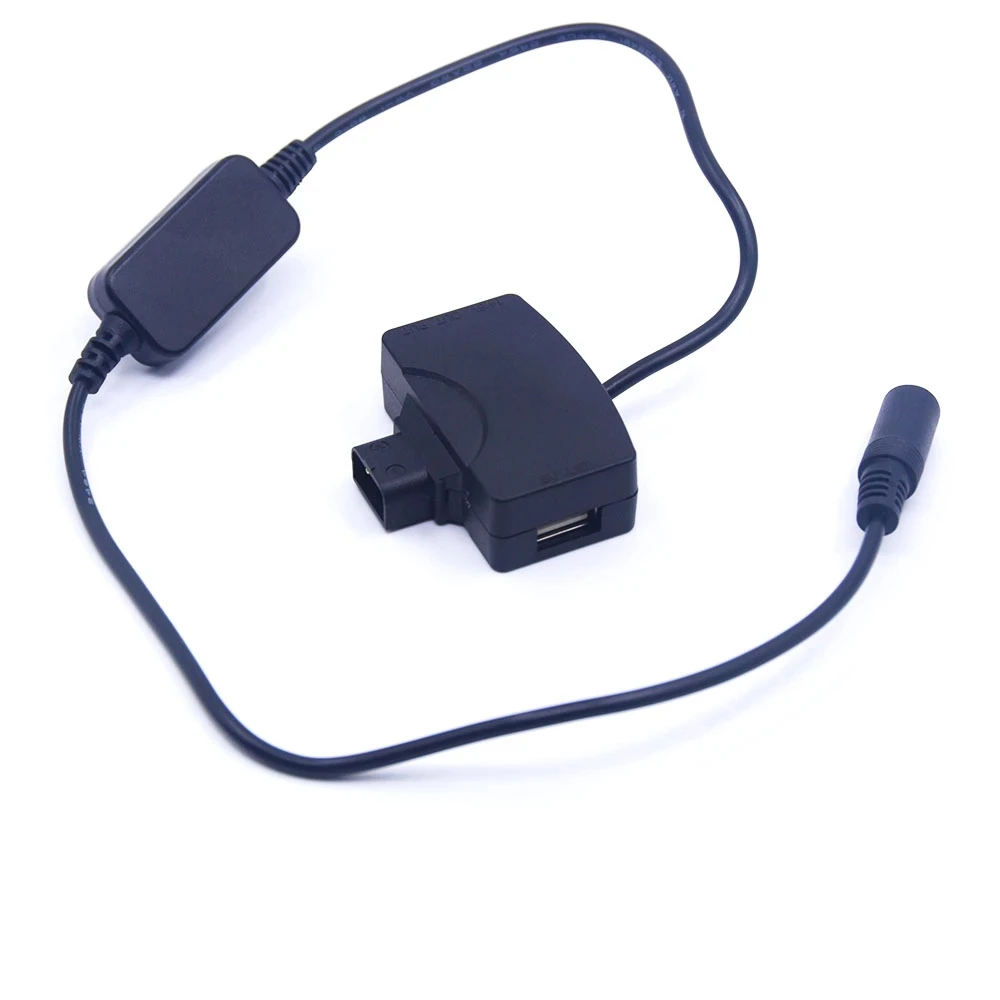 

D-Tap P-Tap To USB Power DC 8V-8.4V For BMCC Monitor Phone DMW-BLF19 BLC12 LP-E6 E17 EN-EL14 EL15 NP-FZ100 FW50 Dummy Battery
