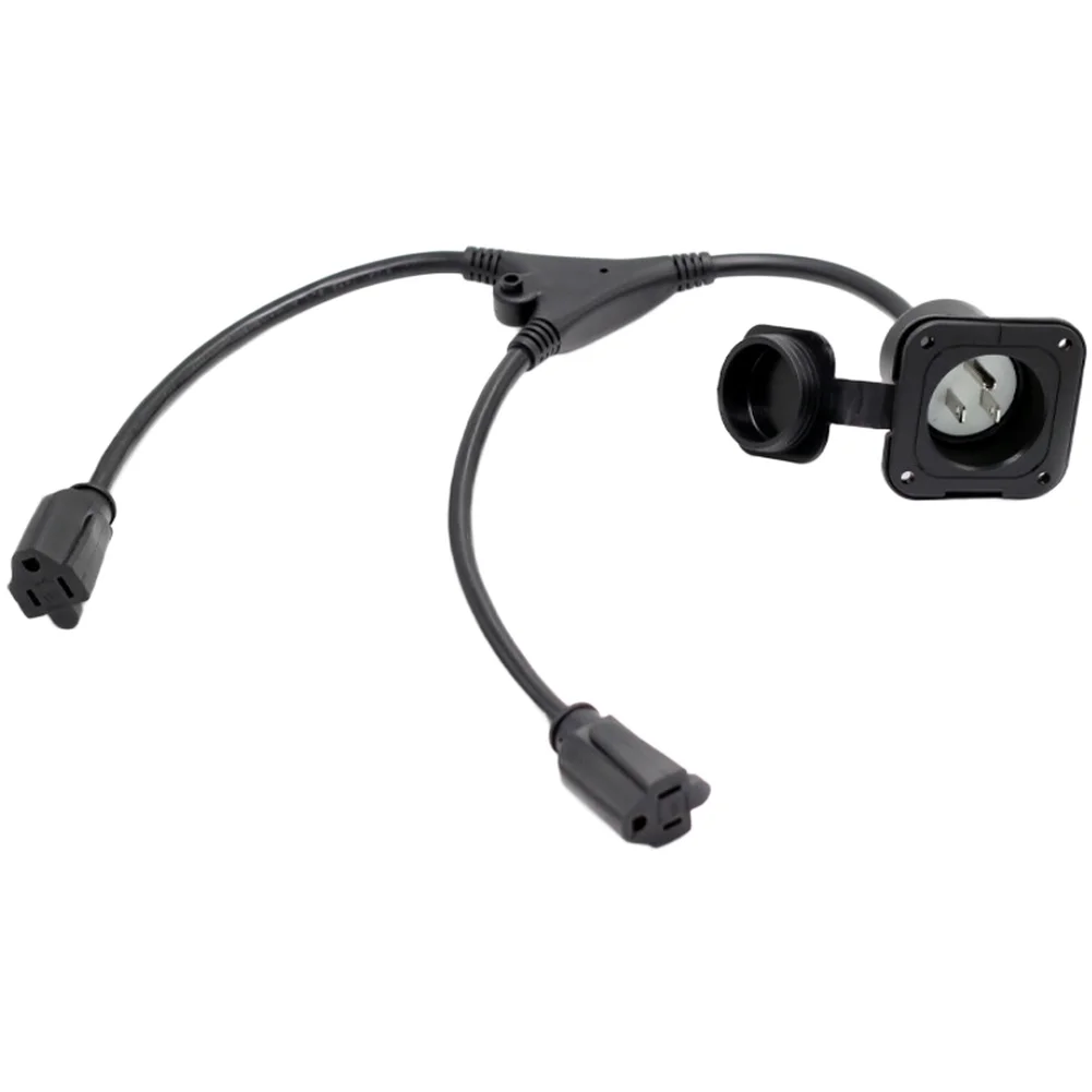 NEMA 5 15P용 미국 표준 방수 연장 코드 방진 소켓 15A 125V 전원 연장 케이블