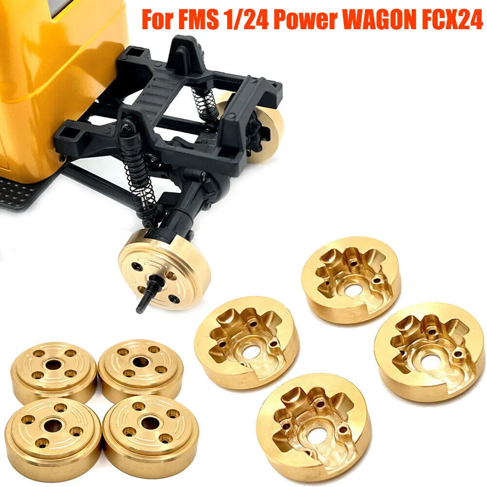 FMS xiao qi 1/24 FCX24 Metallgewicht Upgrade Retrofit Fernbedienung Tür Achsnabe Kupfer Gewichtsblock Upgrade Upgrade Teile