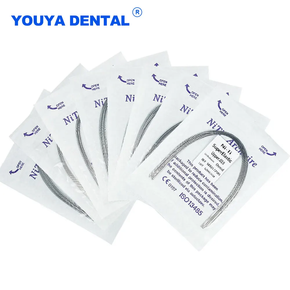 Dental Orthodontics Elastics Wire Round Niti Natural Super Elastic From