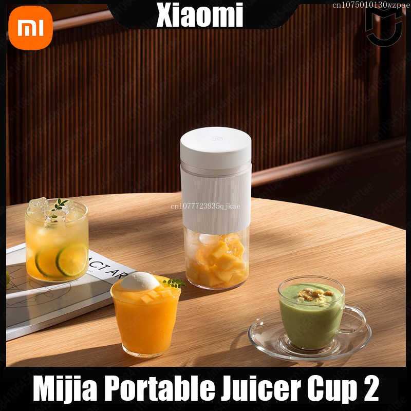 Xiaomi Mijia Portable Juicer 2 Fruit Automatic Juicer Type-C Charging Automatic Rinse Household 300ML Capacity Juicer