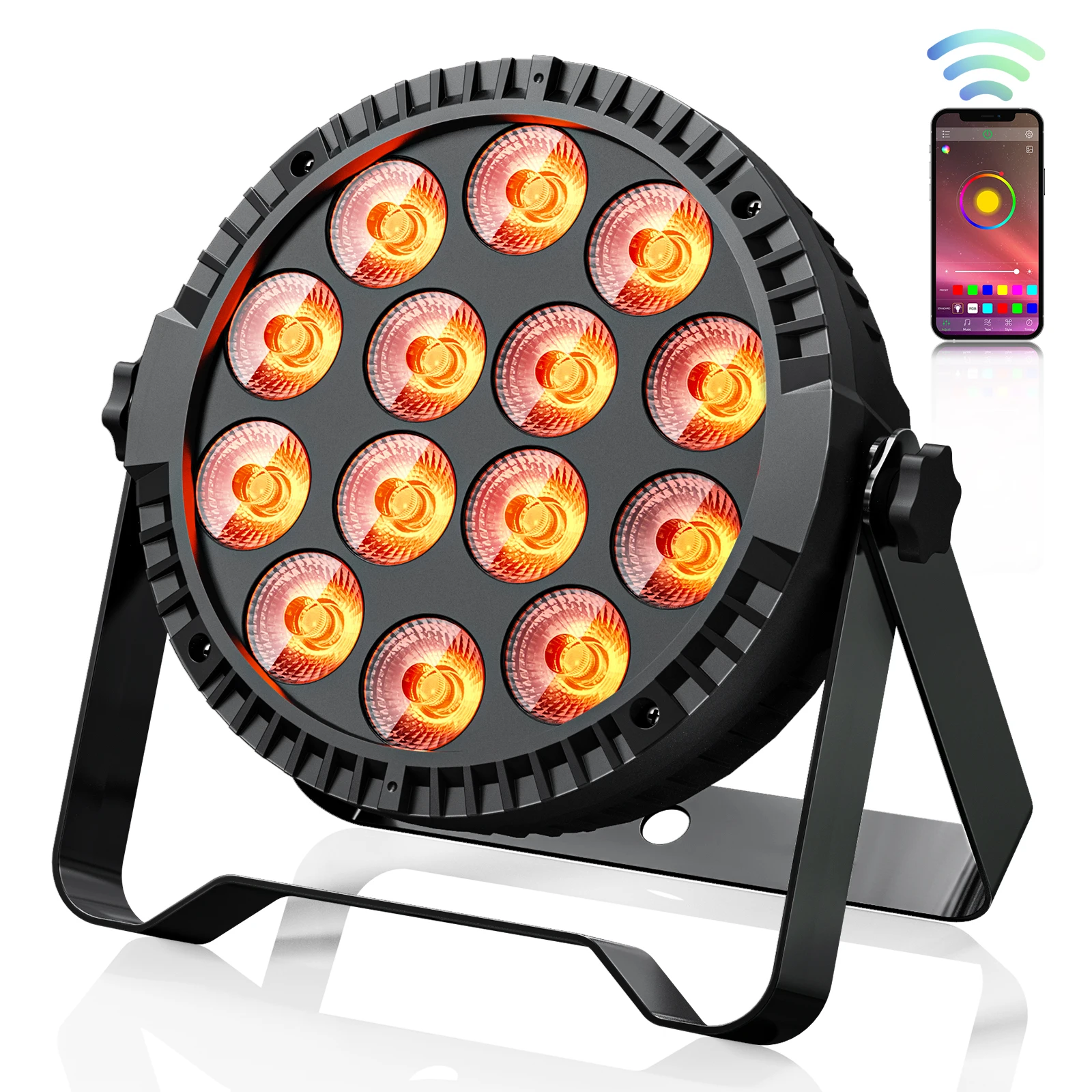 20W Par Light 14LED RGBW 4-in-1 Stage Lights HOLDLAMP Colour Mixing for Party DJ Disco Show With App Control