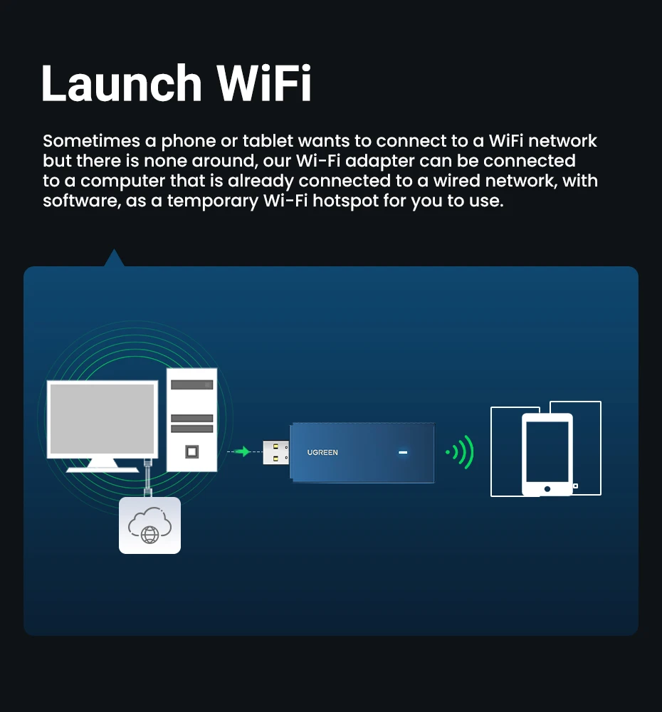 2.4g antena wifi usb para computador windows