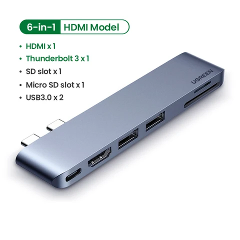 USB C Hub For MacBook Pro Air USB Type C HDMI HUB for MacBook Pro Air Adapter Thunderbolt 3 Dock USB C 3.1 USB HUB