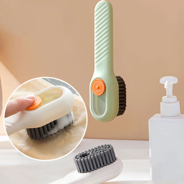 

Cleaning Brush Oft Bristled Liquid Shoe Brush Cleaning Long Handle Shoe Clothing Board Clothes Brushes Household Cleaner Tools