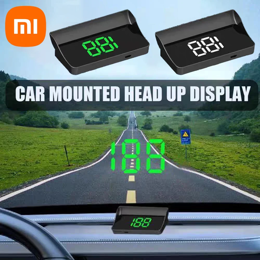 Xiaomi Car Speedometer HUD Head Up Display Digital Speed Meter Windshield Projector Vehicles Truck Auto Electronics Accessories car windshield projector