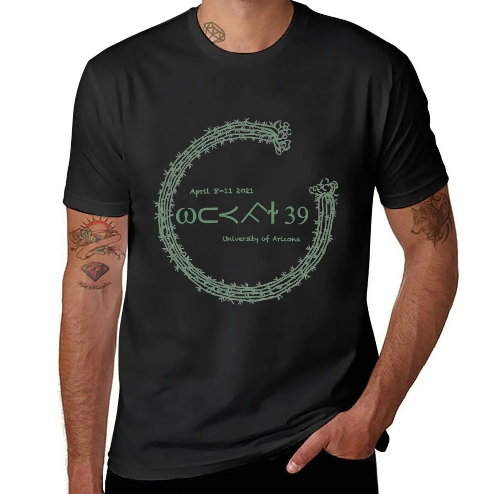 

Новинка, футболка WCCFL39 с логотипом Конференц-кактуса, женская футболка, милая одежда, черные футболки, быстросохнущая футболка, футболки для мужчин
