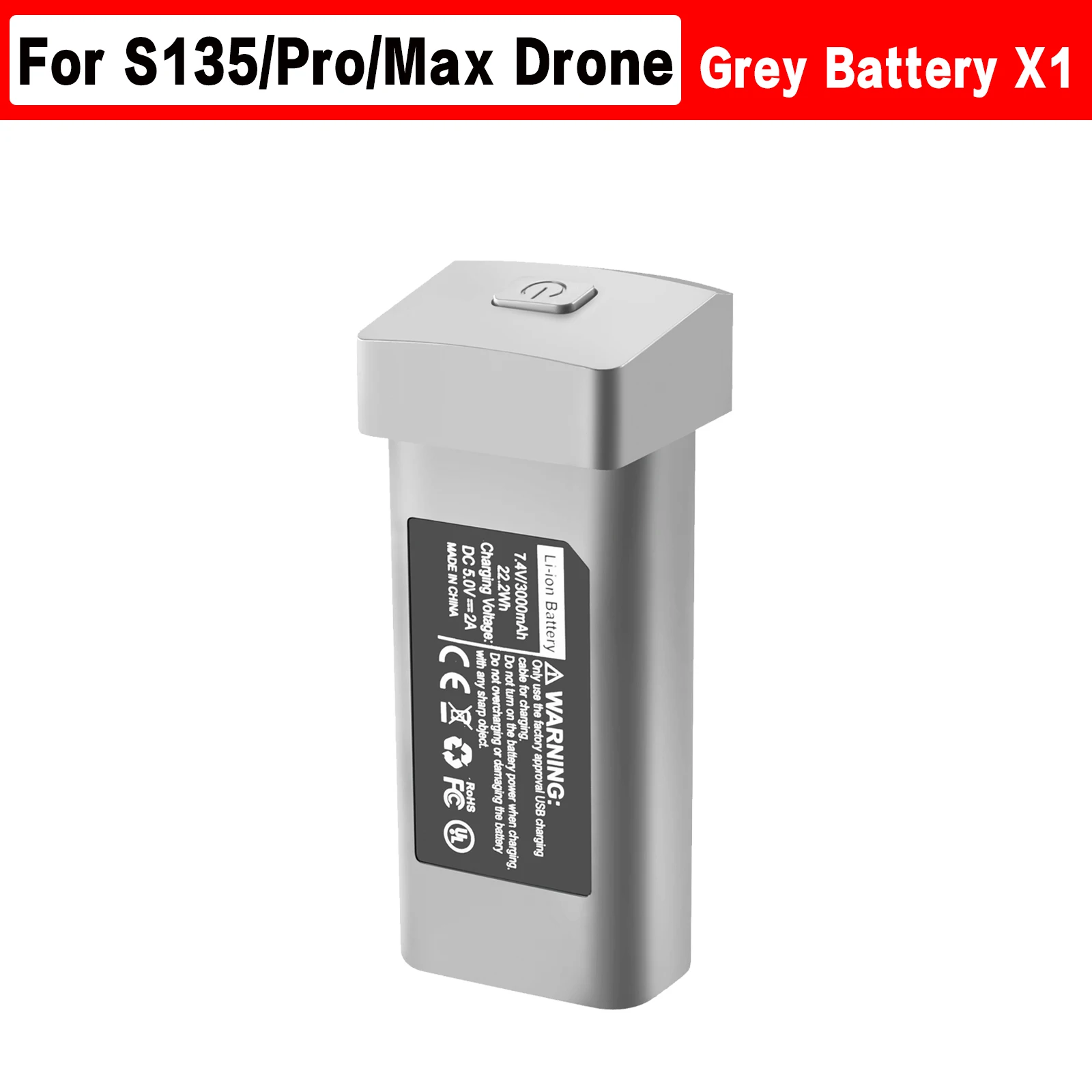 Bateria de Drone S135 7.4v 3000mah Bateria Original para Peças de Hélice S135 Pro para Evitar Obstáculos Bateria de Drone S135max Lâminas Usb - Image 6