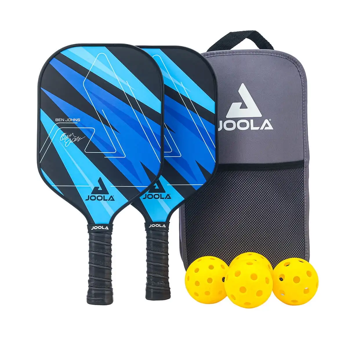 

Pickleball Set, 2 Paddles, Paddle Bag, 4 Balls, Blue
