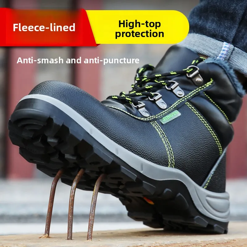High Quality Safety Shoes for Men Woman Autumn Winter Thickened Warm Boots Woman Sneakers Anti-smashing Steel Toe Cap Puncture - Image 4