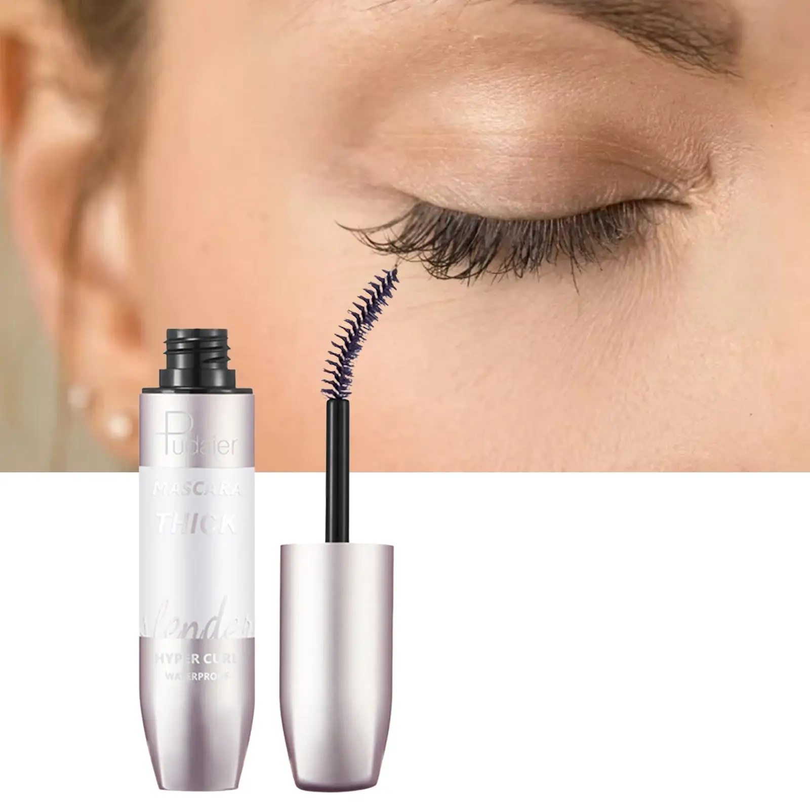 2-4pack 4D Voluminous Mascara Waterproof Eye Makeup No Flaking Thick Curling