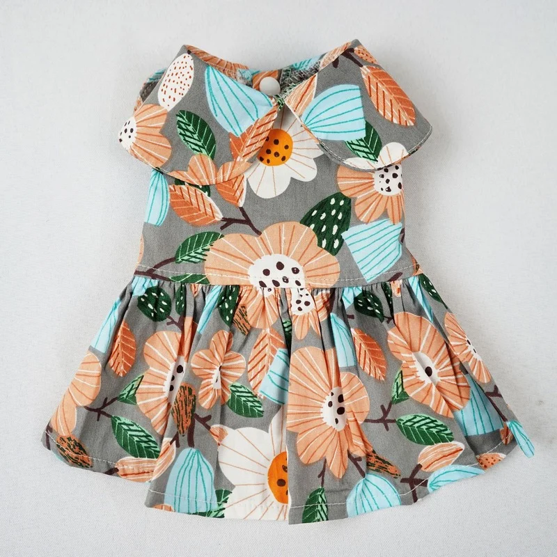 

Dog Dresses for Small Dogs Dog Clothes for Small Dogs The New Spring and Summer Printing Cute