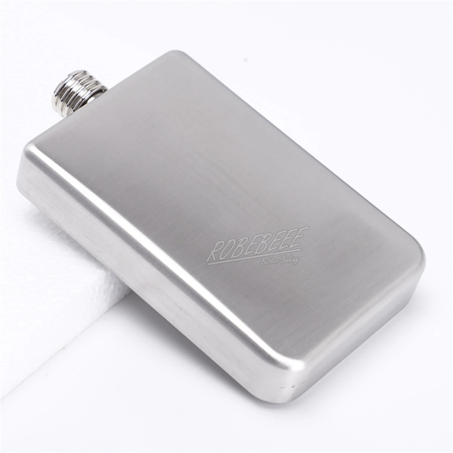 

9oz 266ml 304 Stainless Steel Rectangle Shape Wine Bottle Portable Outdoor Hip Flask Ware Creative Gift Home Drinking Supplies