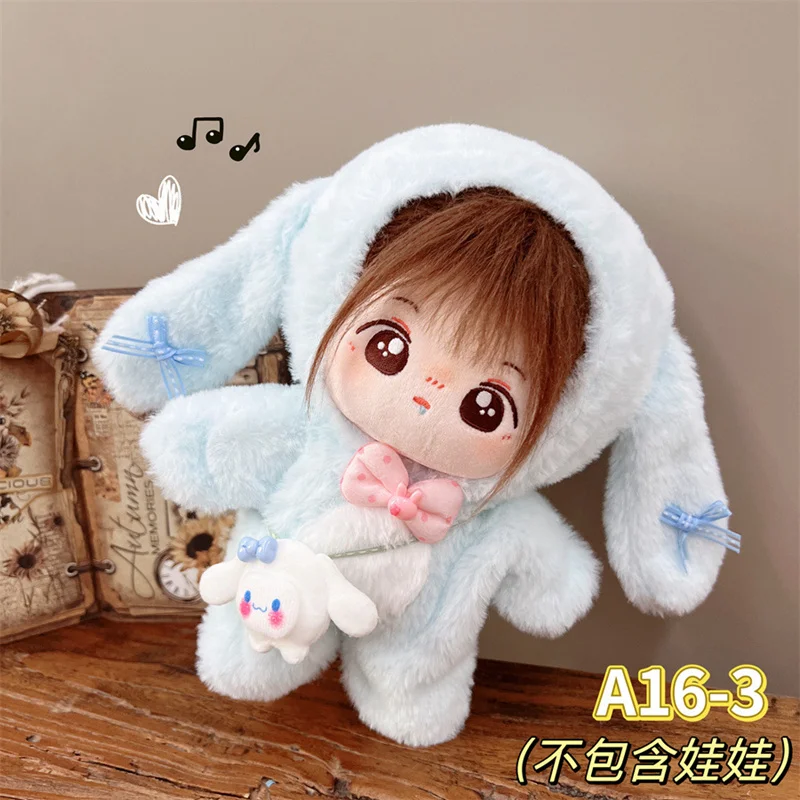 thumbnail image 1 of Ropa de muñeca para 20cm, traje de muñeca de algodón Idol, accesorios, Onesie de conejito, uniforme Jk, ropa de falda, regalo de colección DIY sin muñeca, 1 of 4